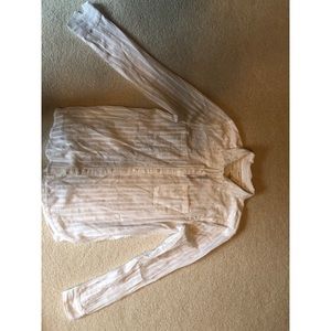 Boyfriend fit white beach shirt